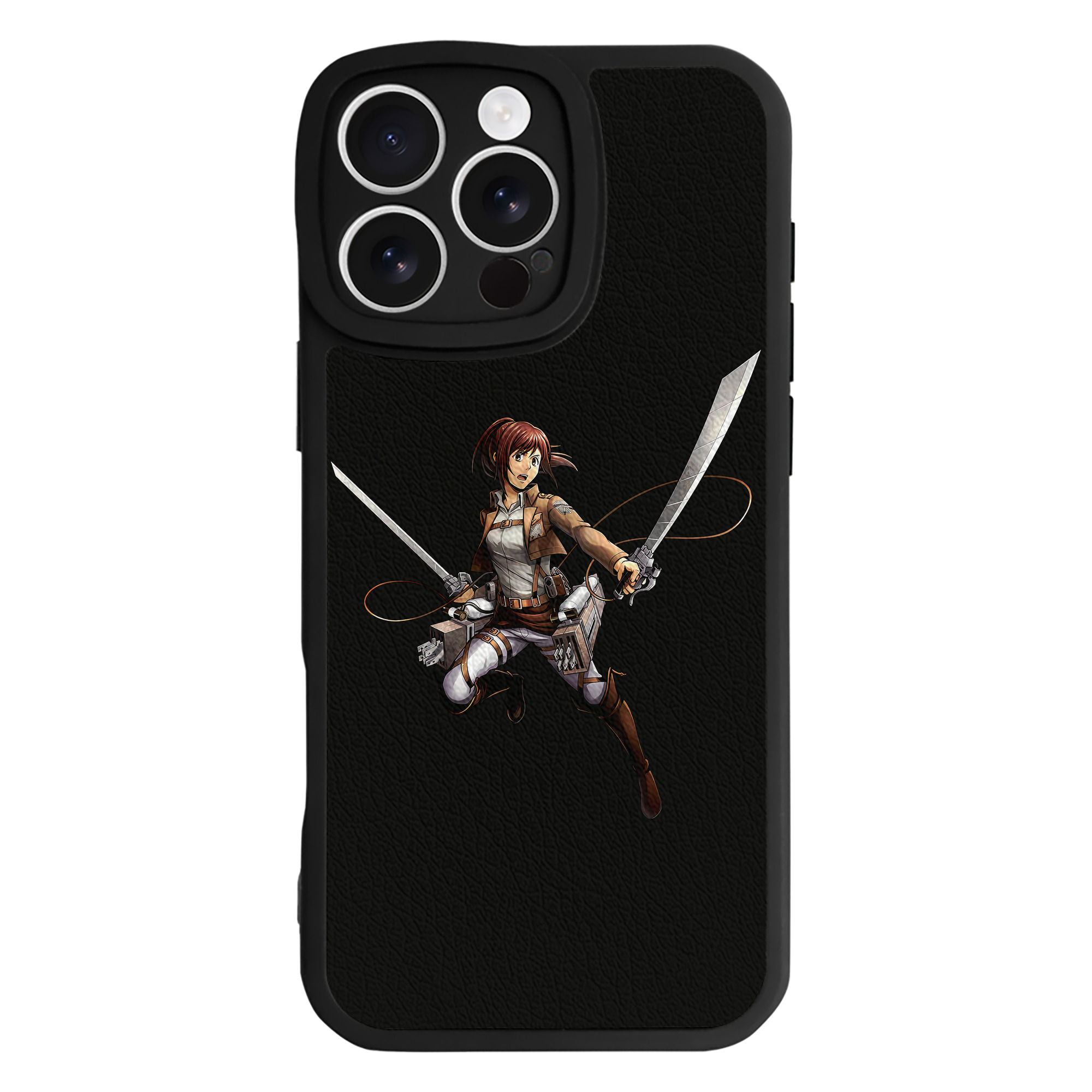 （画像用） 進撃の巨人 サシャ·ブラウス Attack on Titan Sasha Blaus 【iPhone 16シリーズ対応】シリコンスマホケース（レザー調） 材質：シリコン